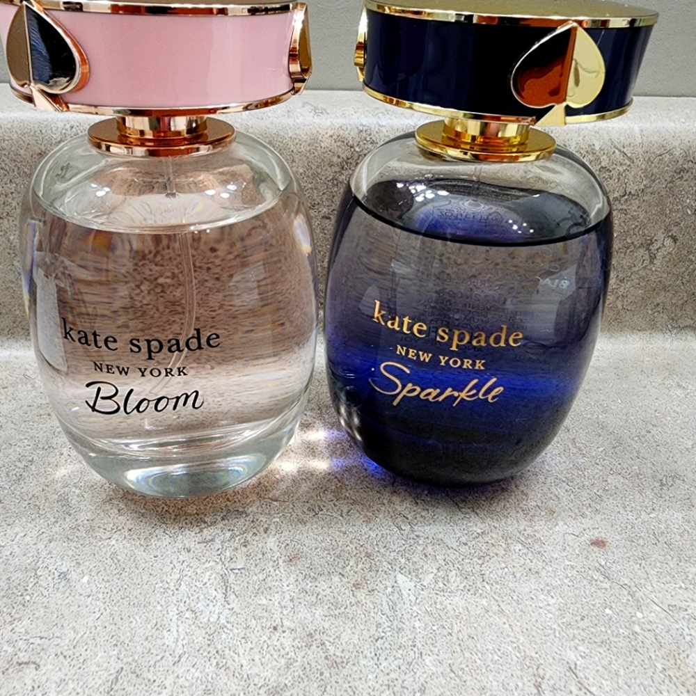 2 Kate Spade Women's Perfumes Sparkle and Bloom fragrance. 3.3 fl Oz each.